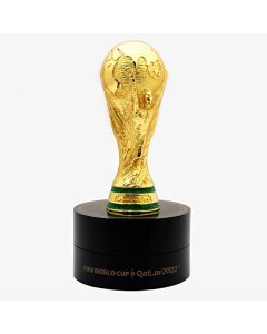 FIFA World Cup 2022 70mm Trophy Replica with Rotating Stand Metal