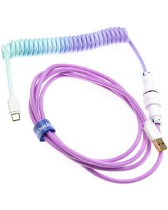 Ducky Azure Coiled Cable V2 Type A to Type C