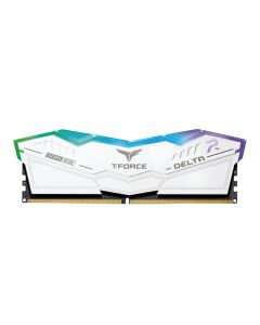 T-Force Delta RGB 32GB (16GB x 2) DDR5-6000 White PC Memory RAM