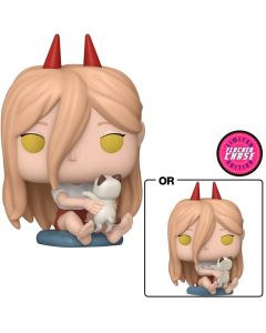 Funko Pop! Animation: Chainsaw Man Power Meowy With Chase (FL)Exclusive Vinyl Figure